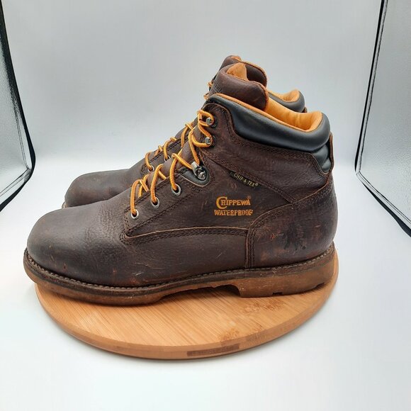 Chippewa Colville Mens Size 11 Boots Brown Leather Waterproof Insulated 6\